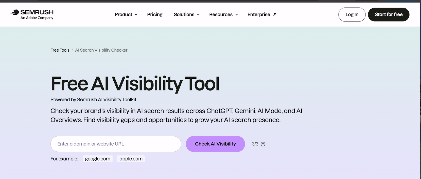 Semrush AI Visibility Toolkit - Track your Microsoft Copilot with ease