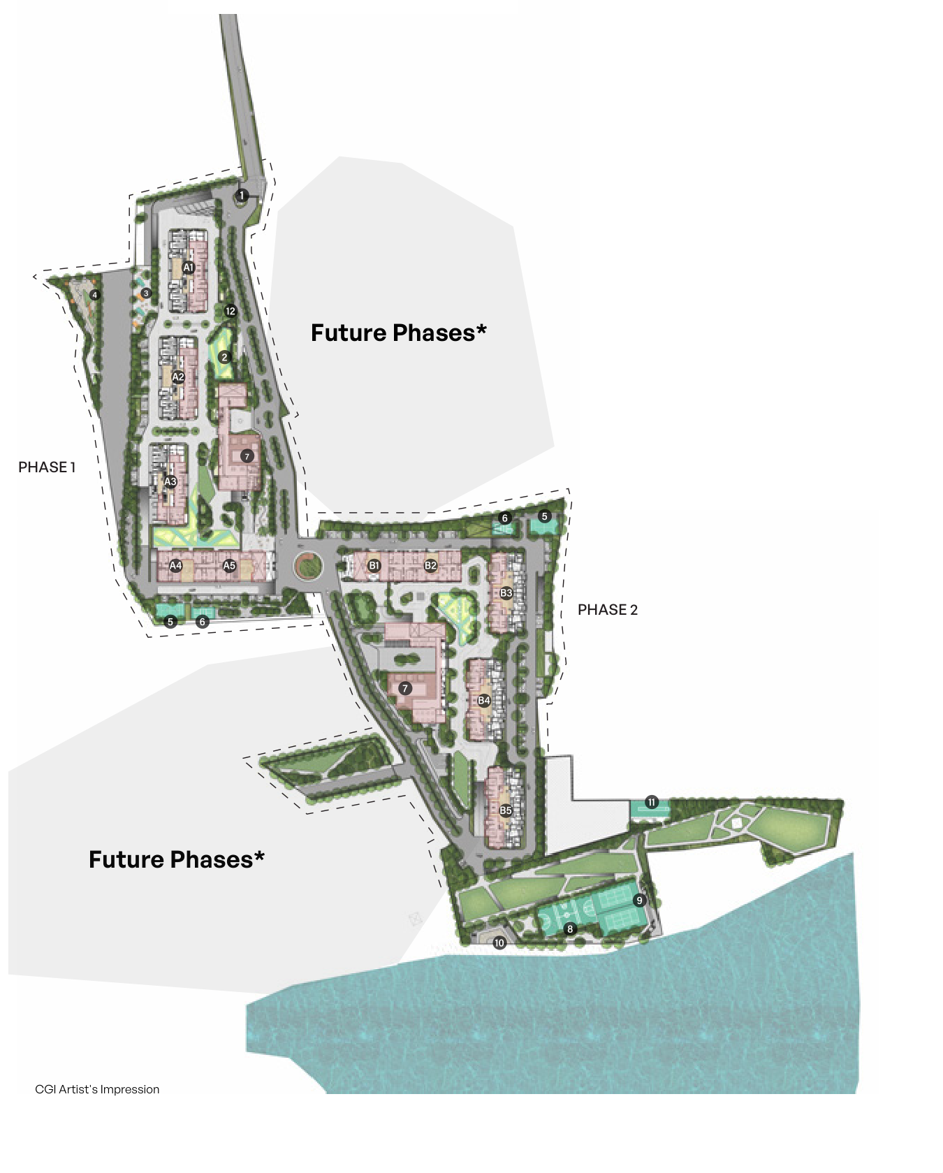 Assetz Mizumi Reserve, developer's masterplan drawing