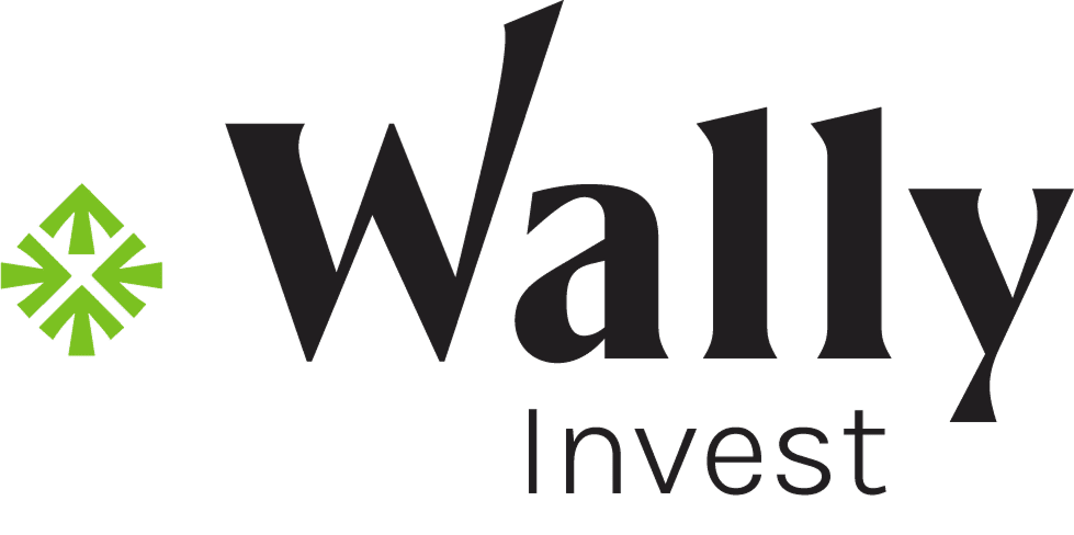 Logo wally invest full black
