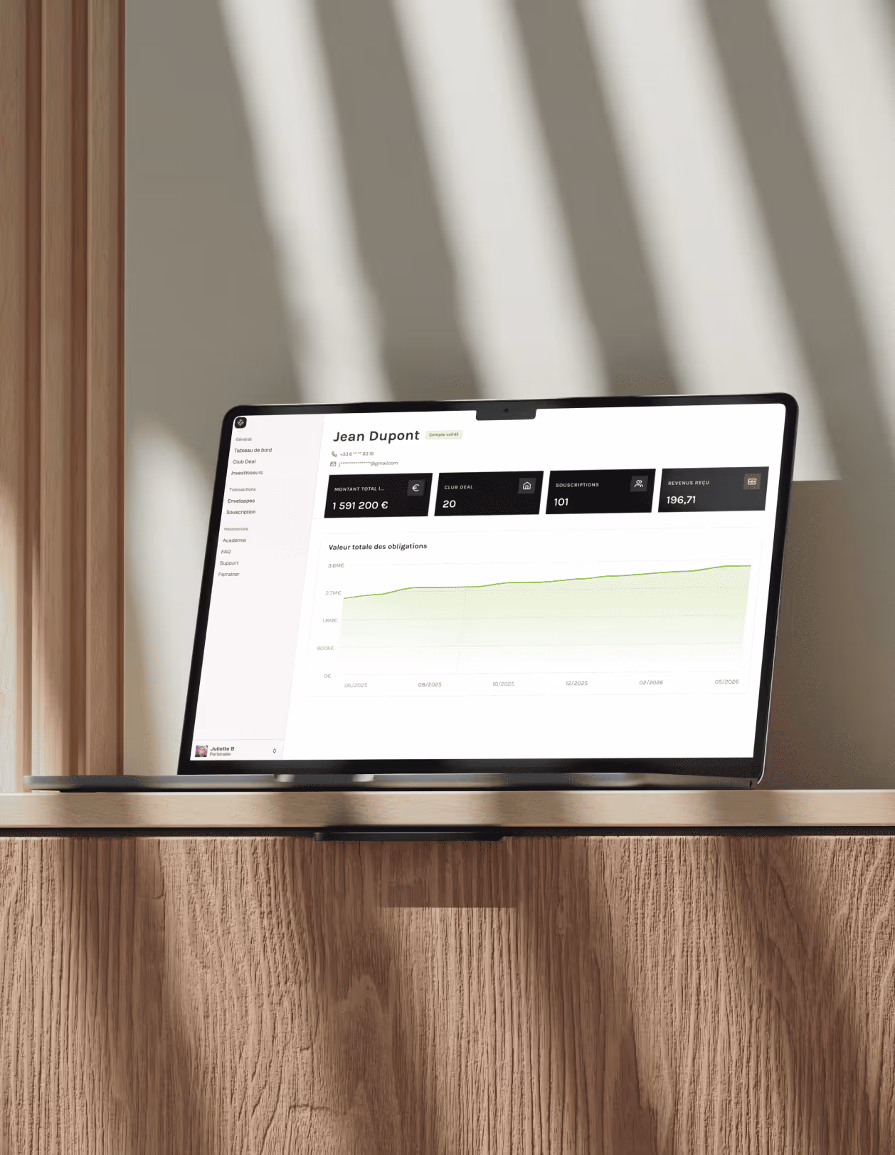 Espace partenaire wally invest