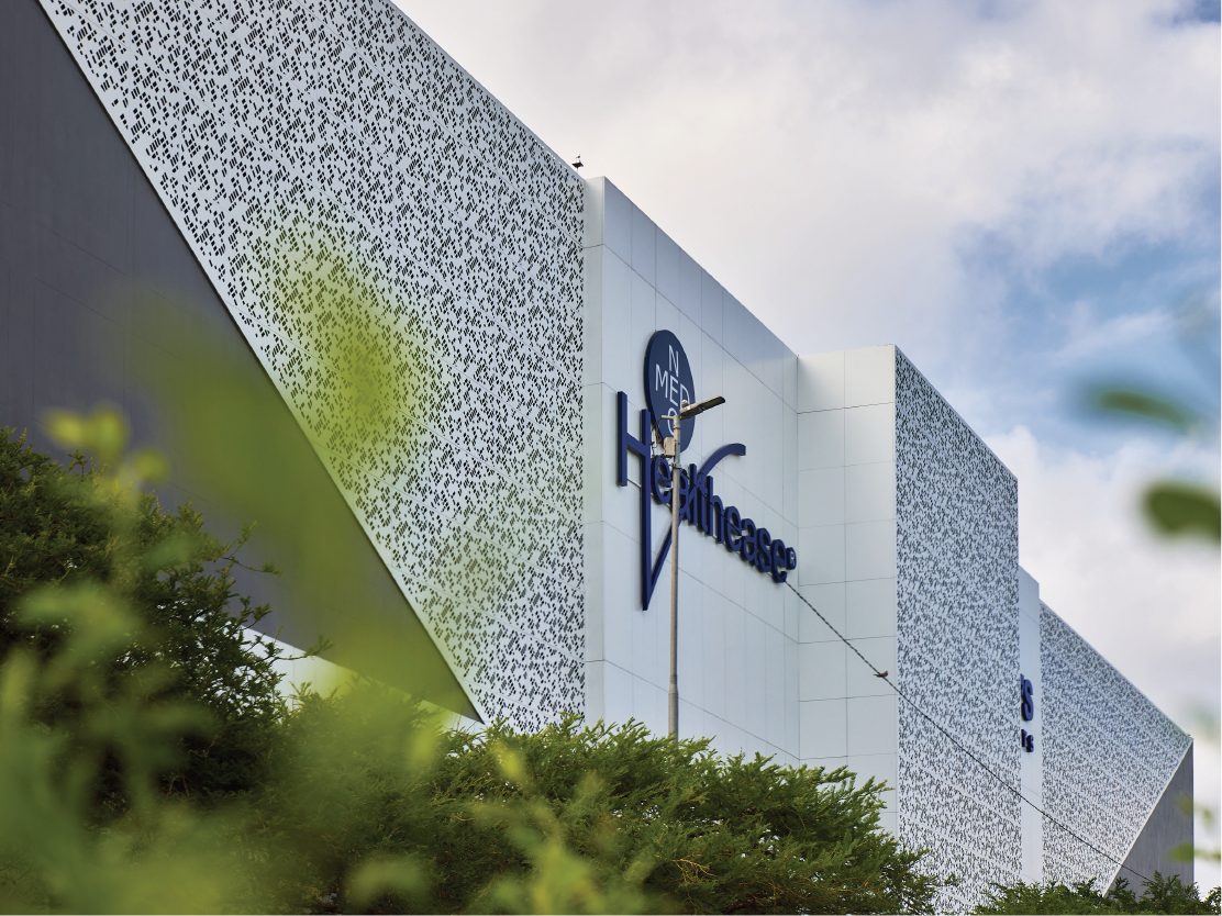 90 Corobrik Road perforated cladding panels