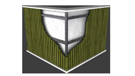 Rectangle Wave extruded profile render