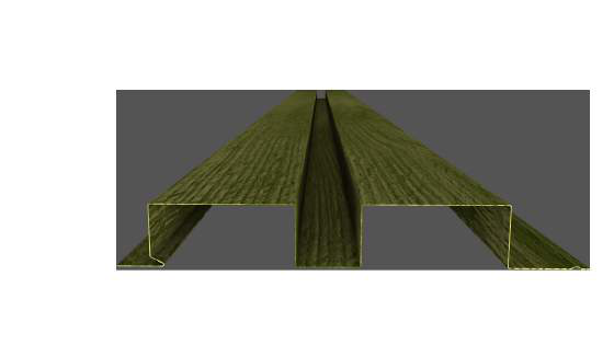 Rectangle Wave corner assembly render