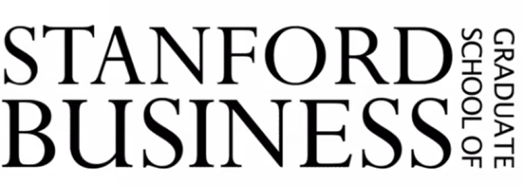 Black text reading Stanford Business on a transparent background.