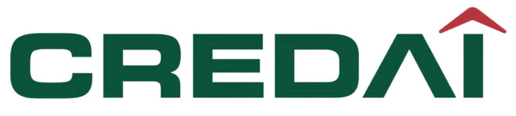 CREDAI logo with green text and a red accent above the letter I.