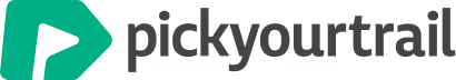 PickYourTrail company logo with green icon and black text.