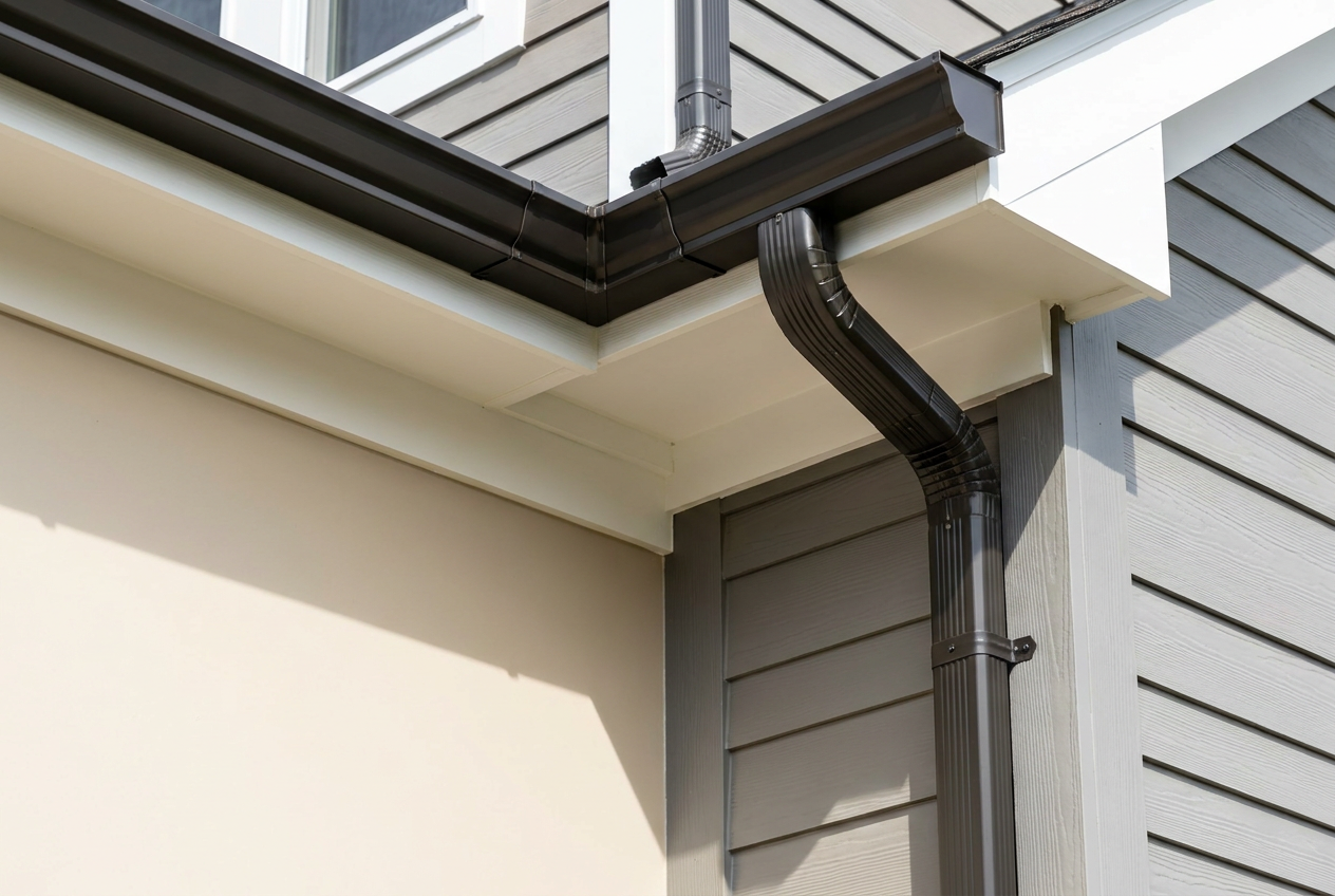 Exterior renovation shown after completion