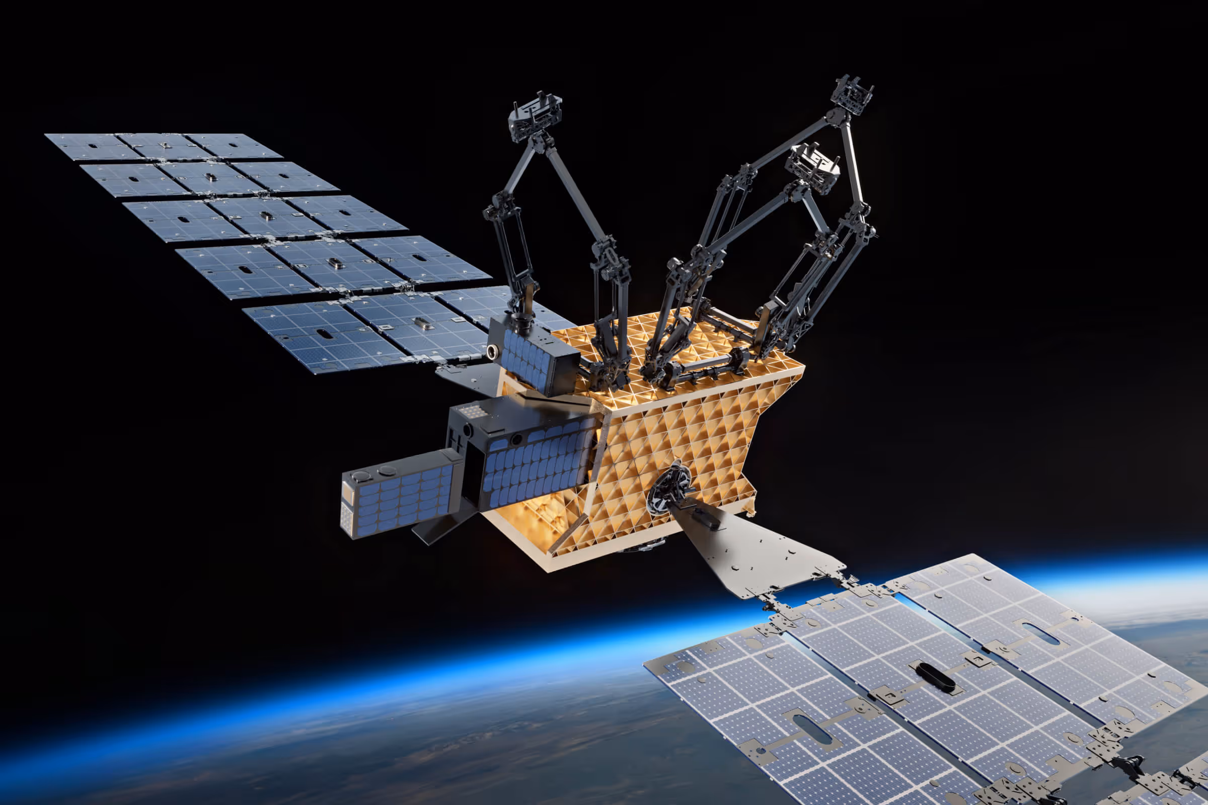 An image of a satellite in space.