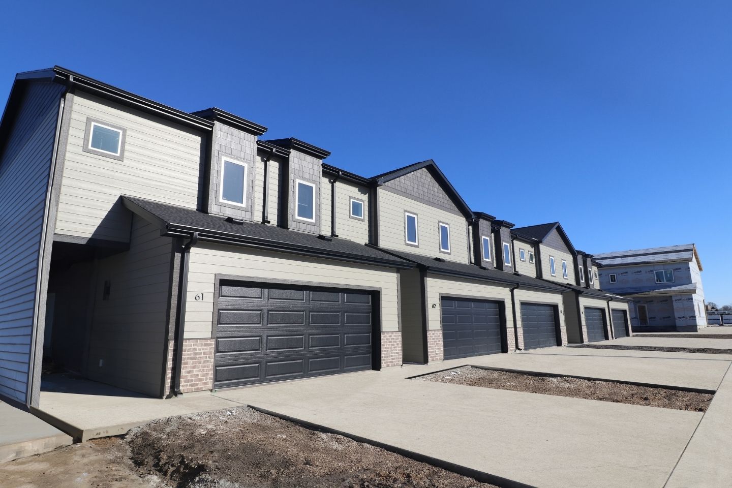 Kitchen with modern finishes at The Shores at Spirit Lake