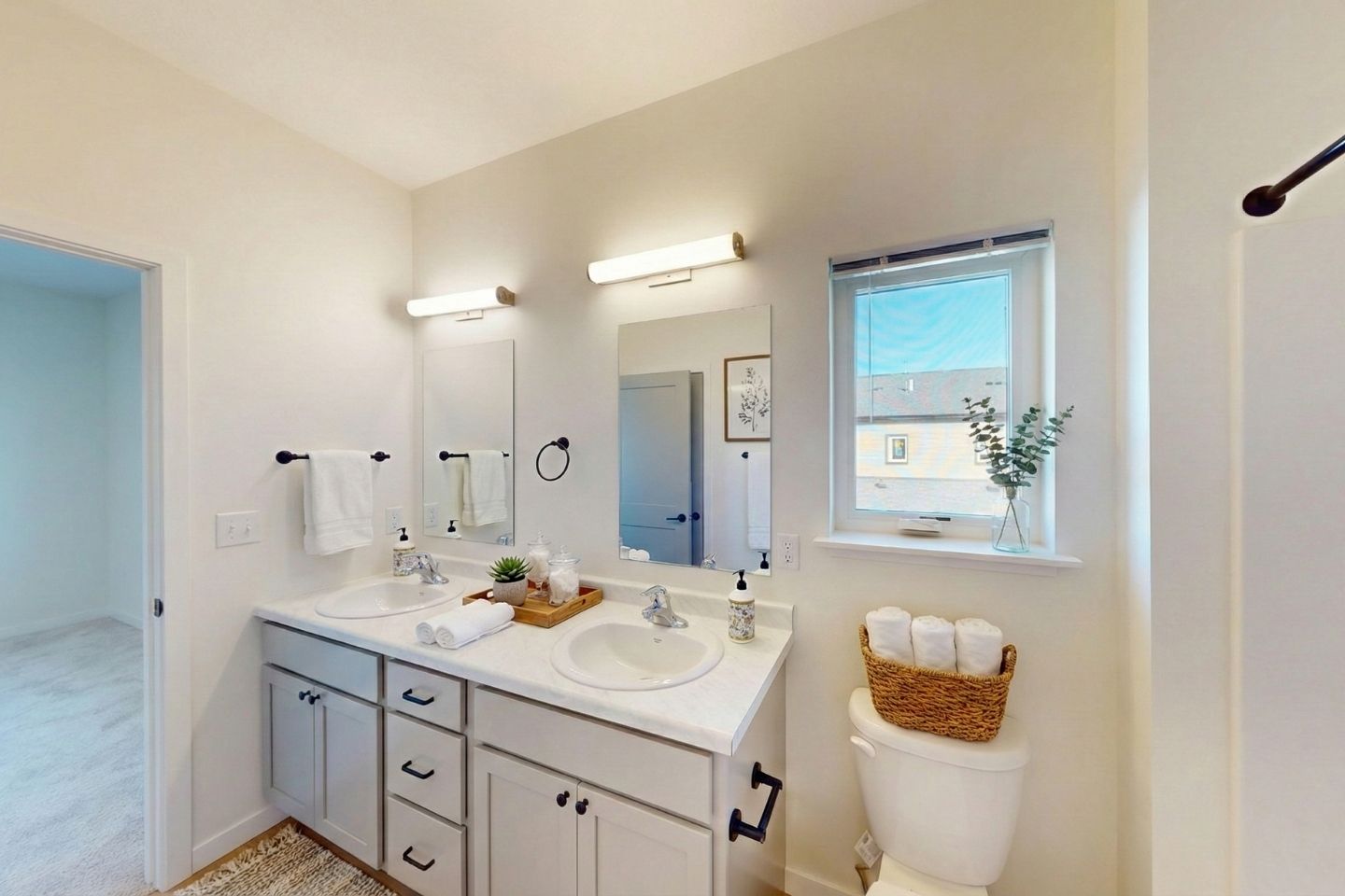 Spacious bedroom with natural light at The Shores at Spirit Lake