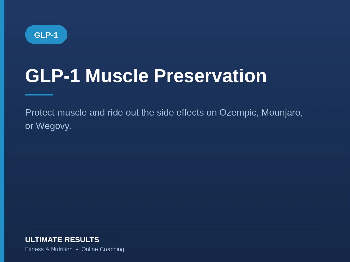 GLP-1 muscle preservation supplement stack card