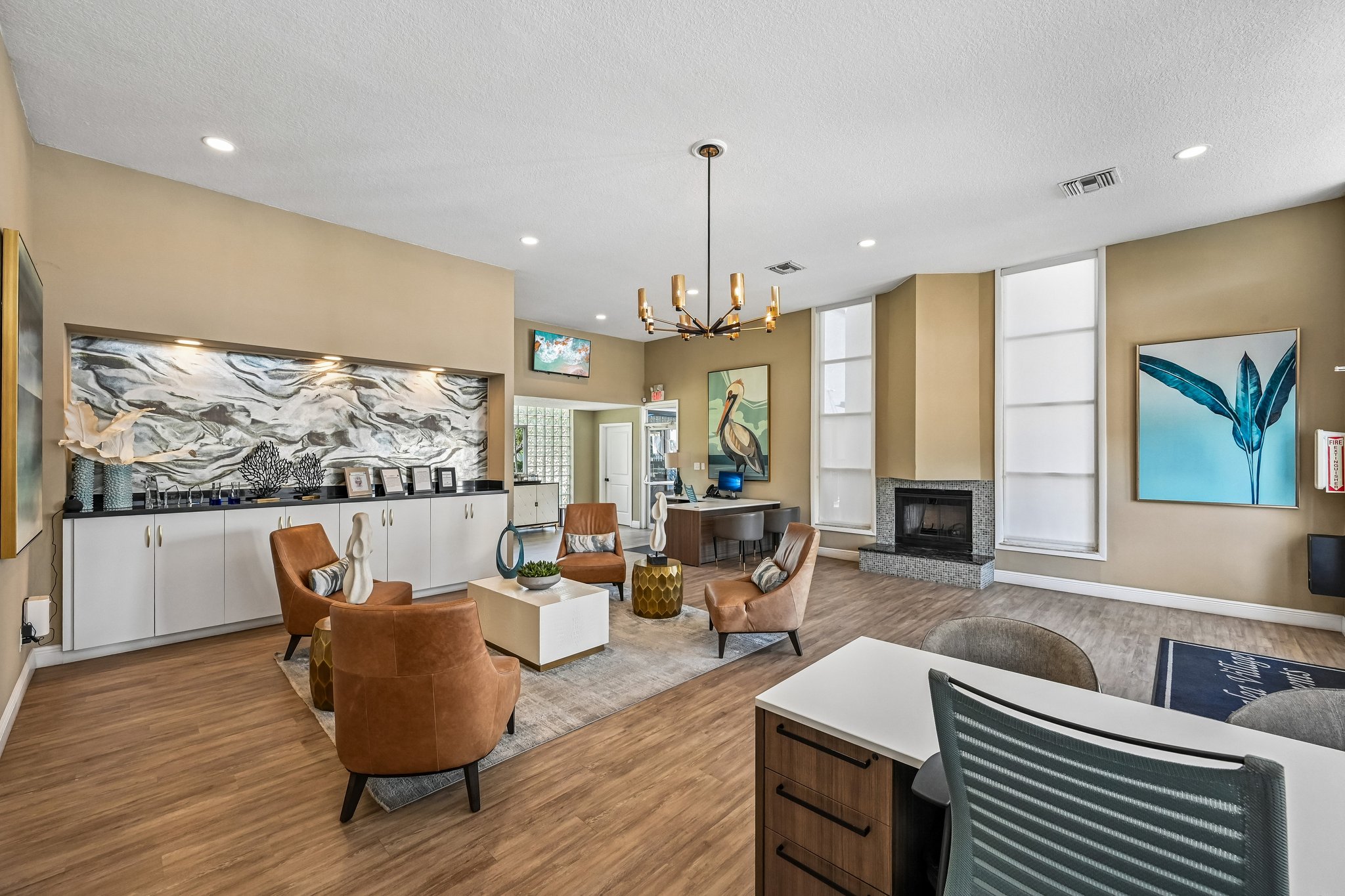 clubehouse with seating and coffee bar Aalea Village 