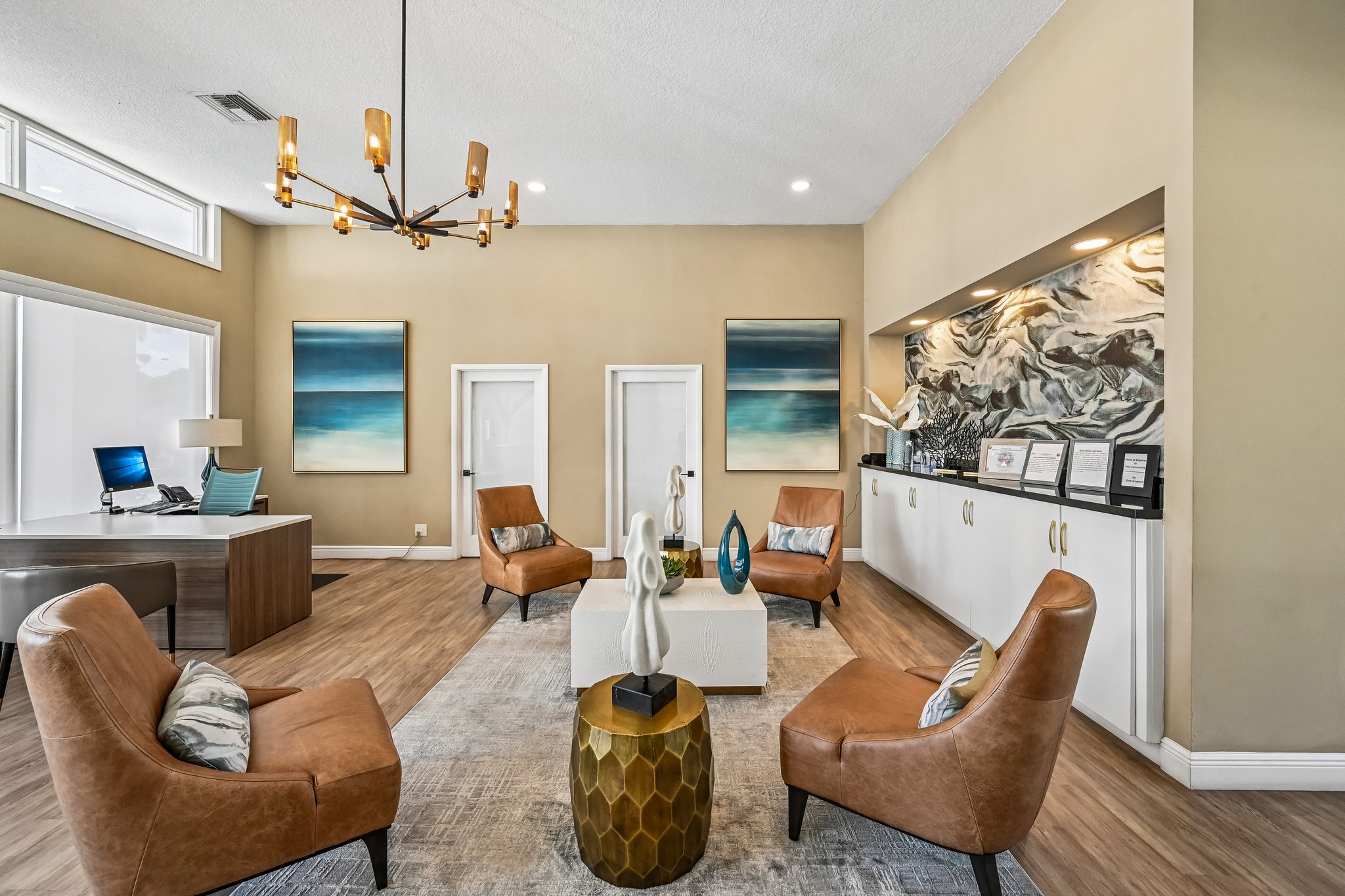 clubehouse with seating and coffee bar Aalea Village 