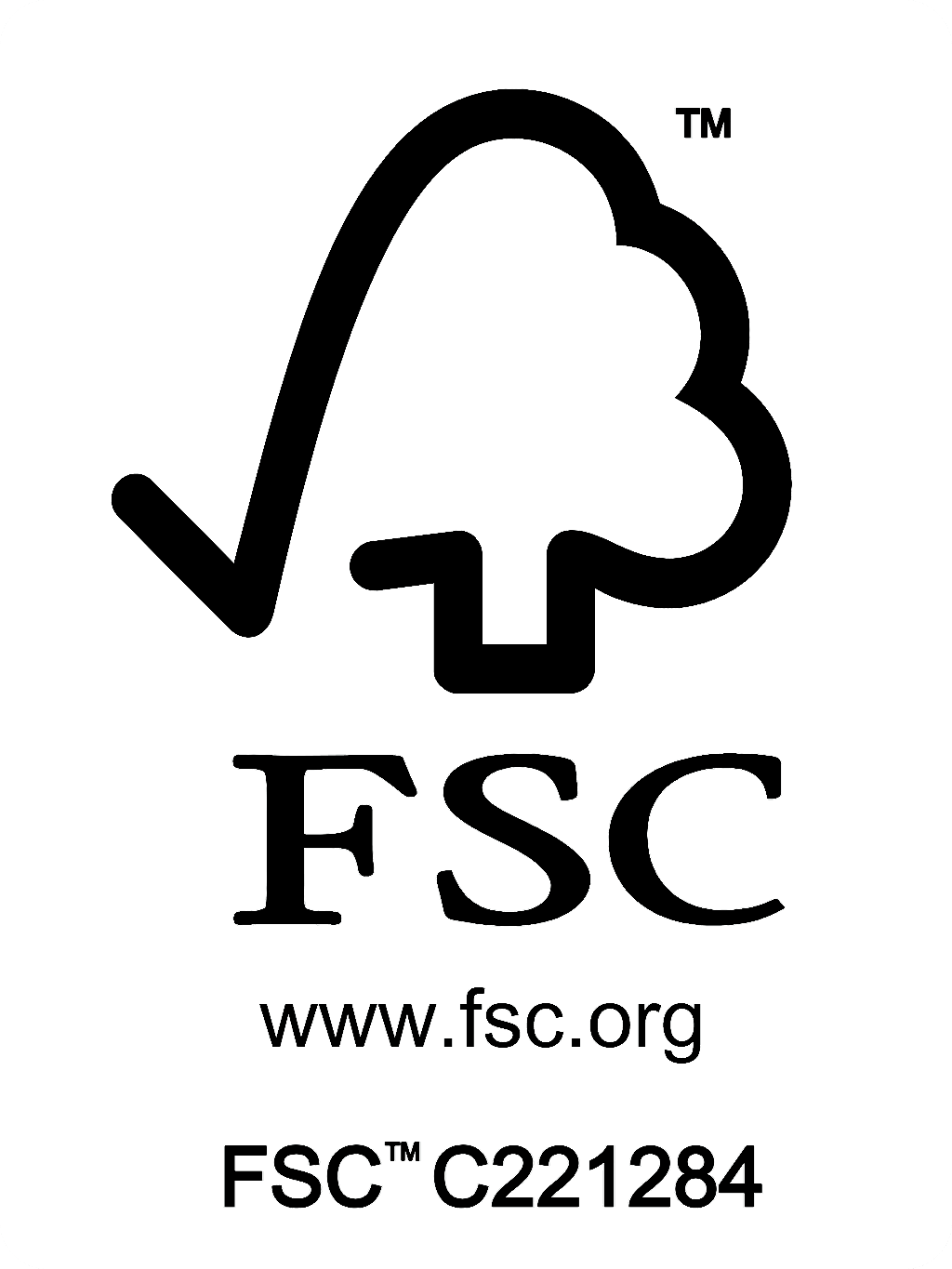 FSC certification black logo
