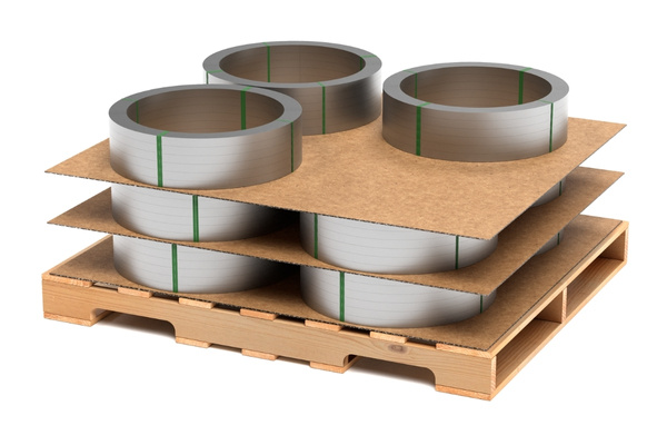 corrugated sheets in between product on a pallet