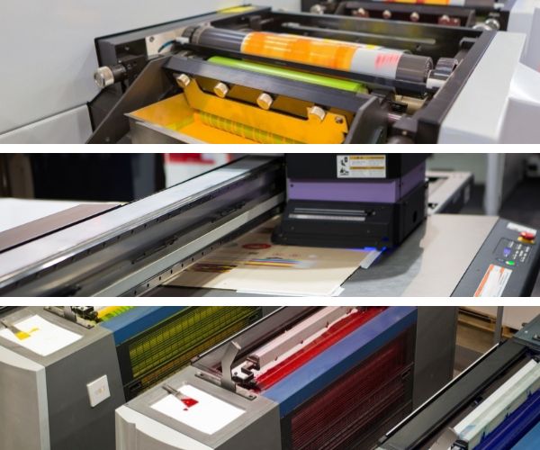 three types of corrugated printing
