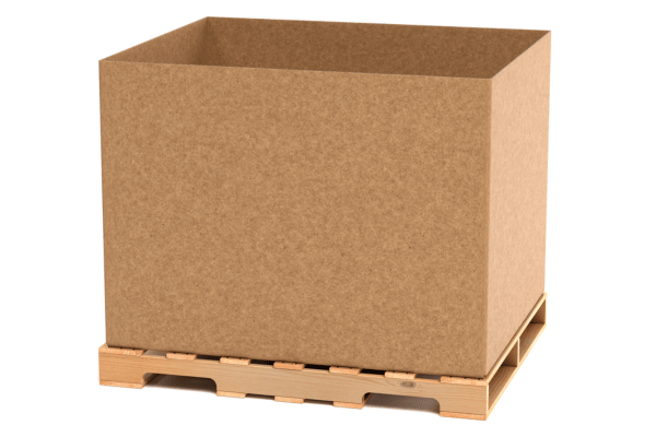 a gaylord box on a pallet