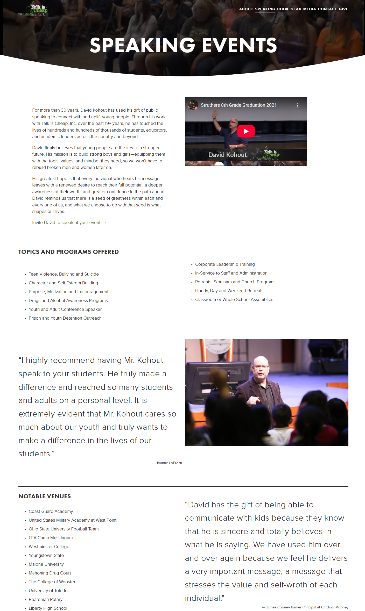 Talk Is Cheap website