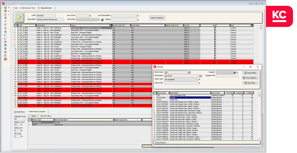 Multiple Warehouse Locations | Khaos Control UK Software