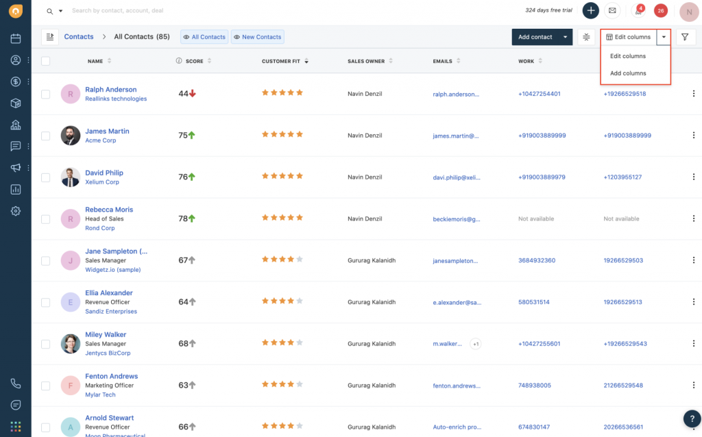 Freshworks CRM screenshot