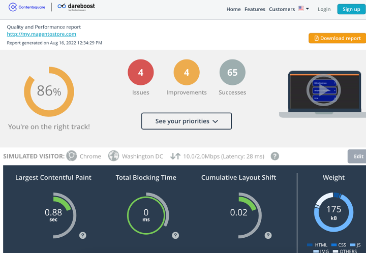 Dareboost Magento