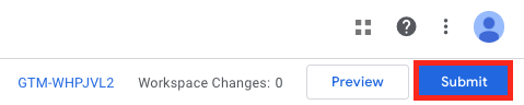 Screenshot of the Submit button in Admin