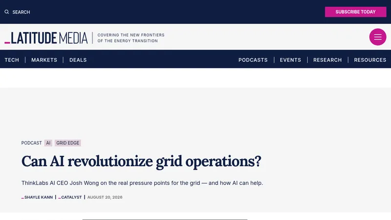 Can AI revolutionize grid operations?