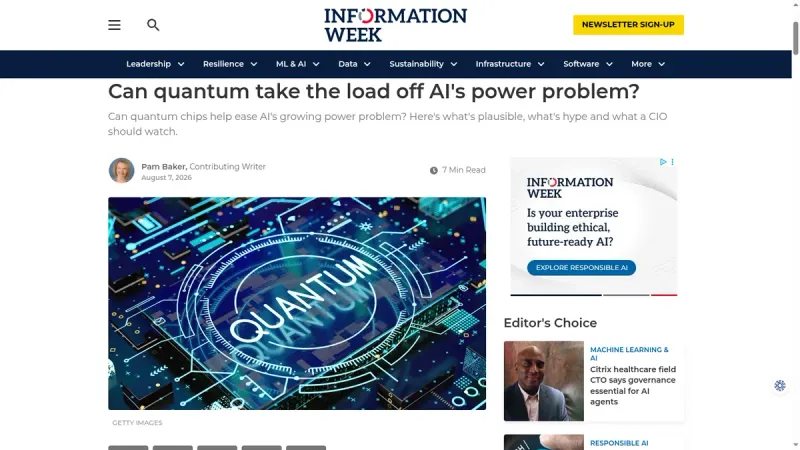 Can quantum take the load off AI's power problem?