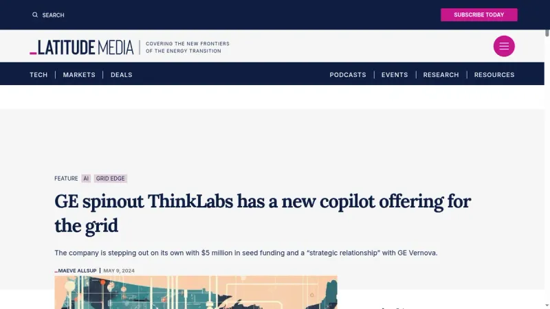GE spinout ThinkLabs has a new copilot offering for
the grid