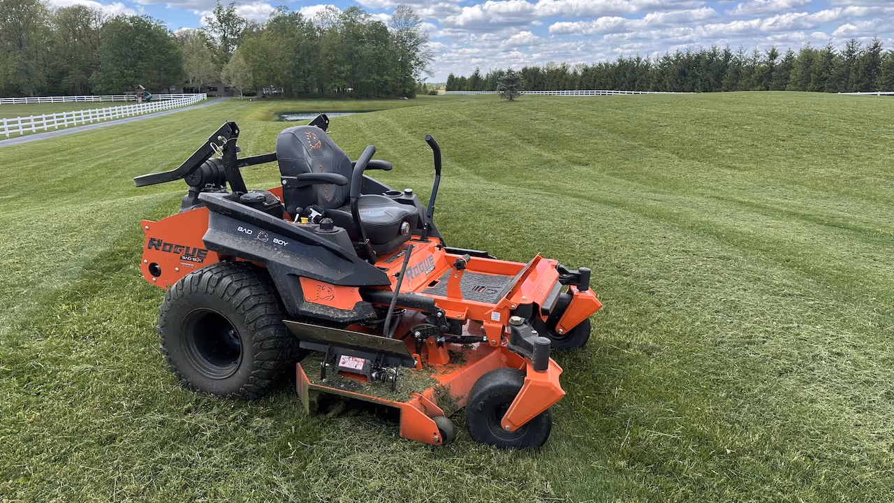 Routine lawn mowing and edging service near me by Iron Wolf Land Management