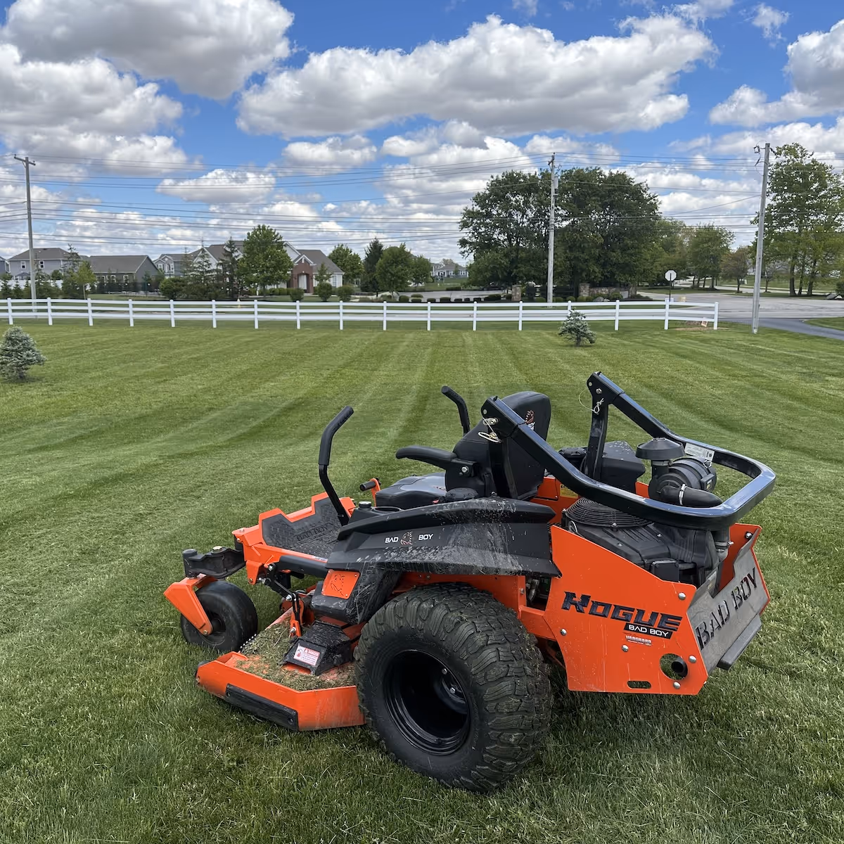 Acreage mowing on large estate near me by Iron Wolf Land Management