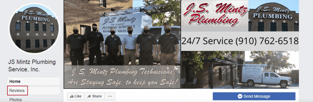 Check your Facebook Account for Reviews