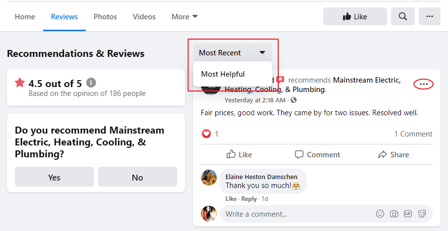 Find a star review you want to embed on your website