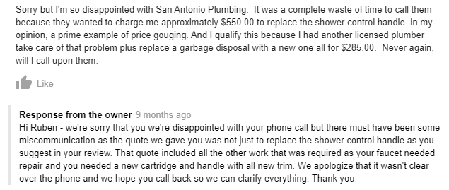 negative review Take Responsibility