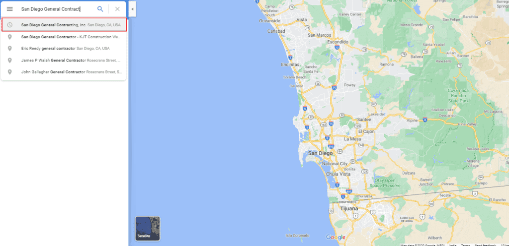 Search for your business on Google Maps