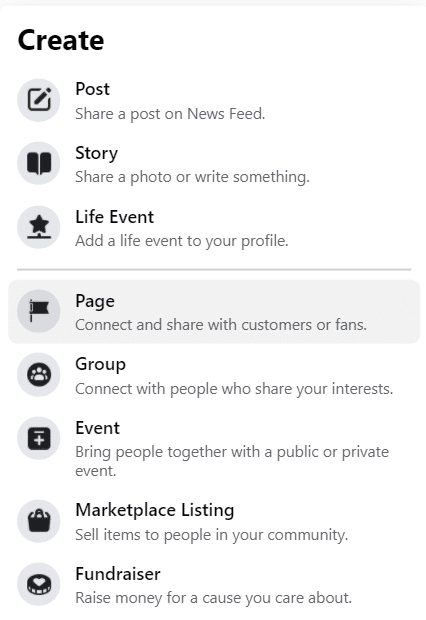 Create a Business Page