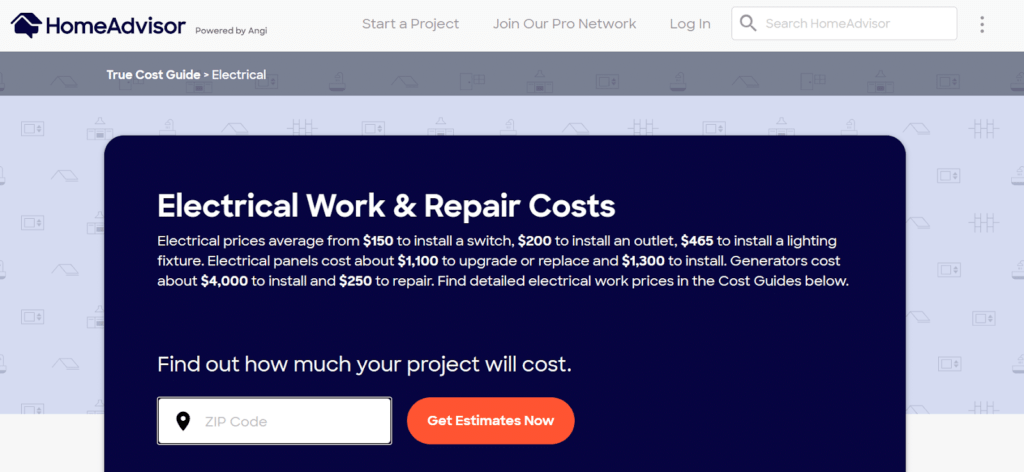 Home Advisor website.