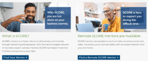 SCORE mentor page on website.