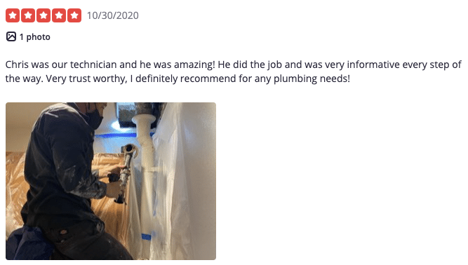 Yelp review