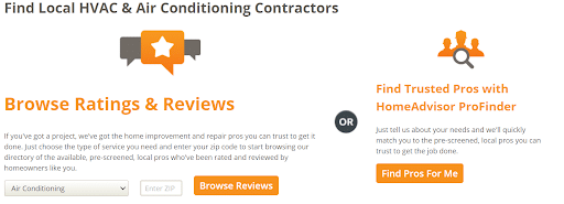 Local HVAC and AC contractors.