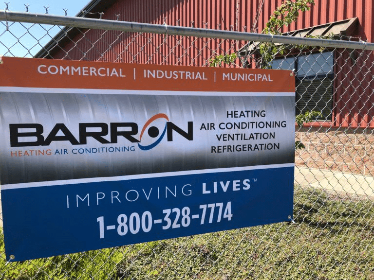 A yard sign for offline marketing.