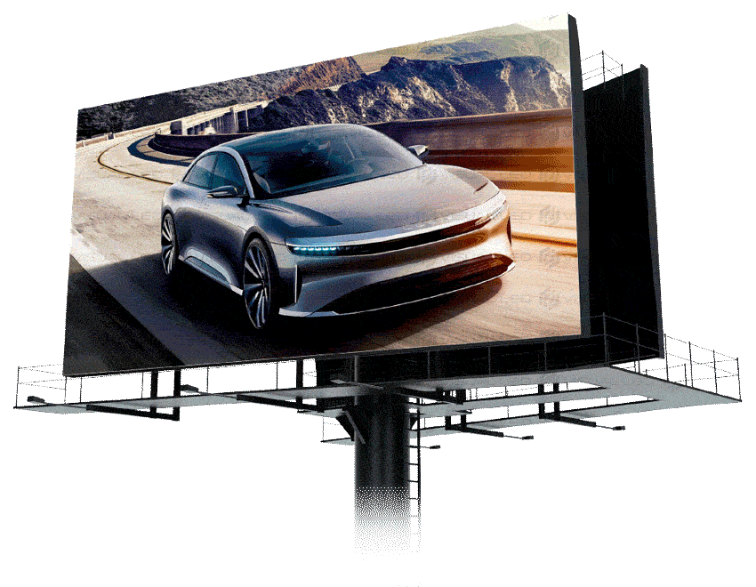 A digital billboard