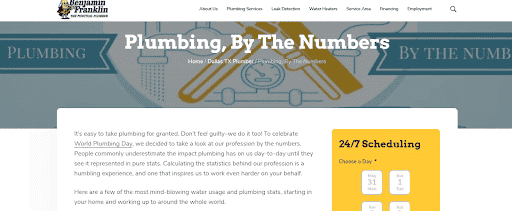 Plumbing roundup.