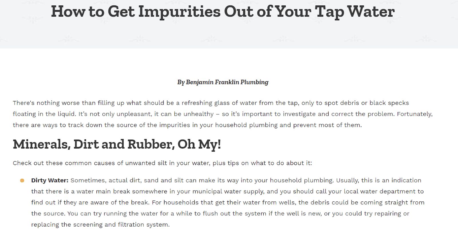 Impurities