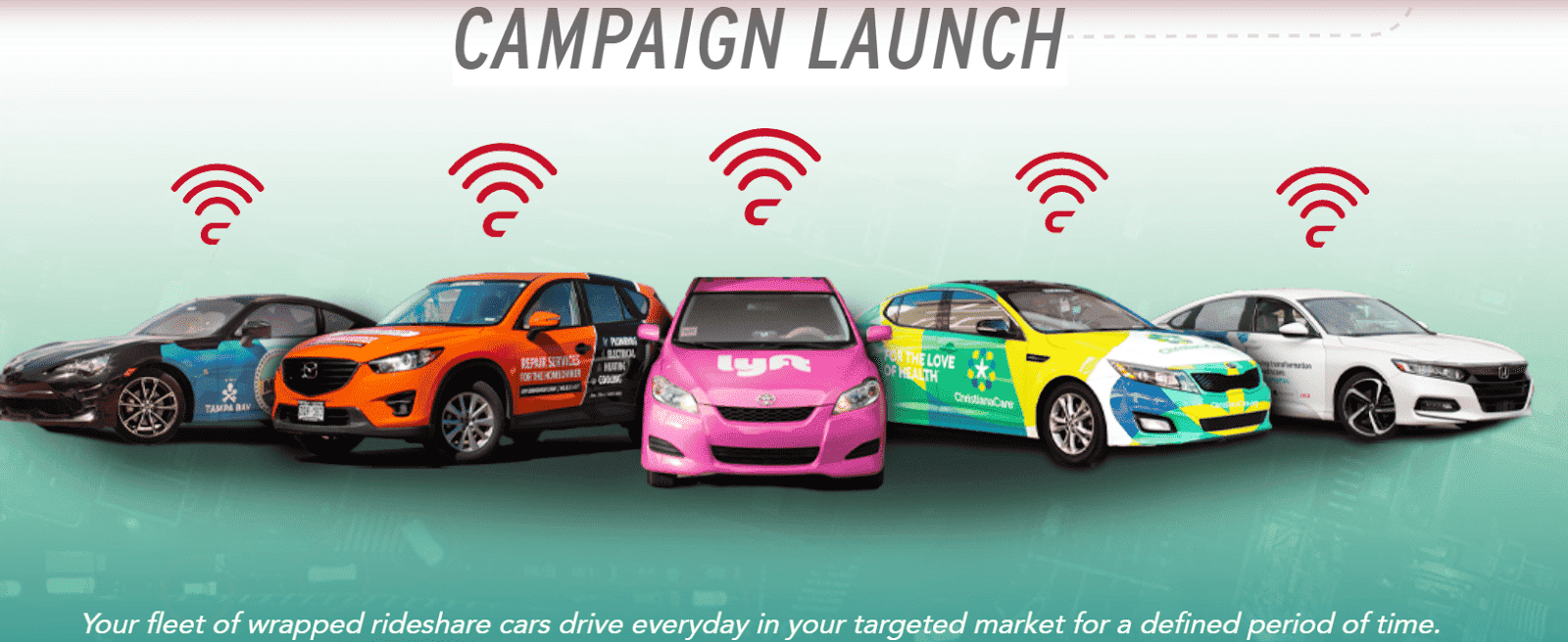 Carvertise campaign launch.