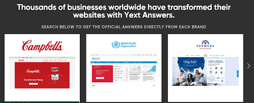 Yext answers.