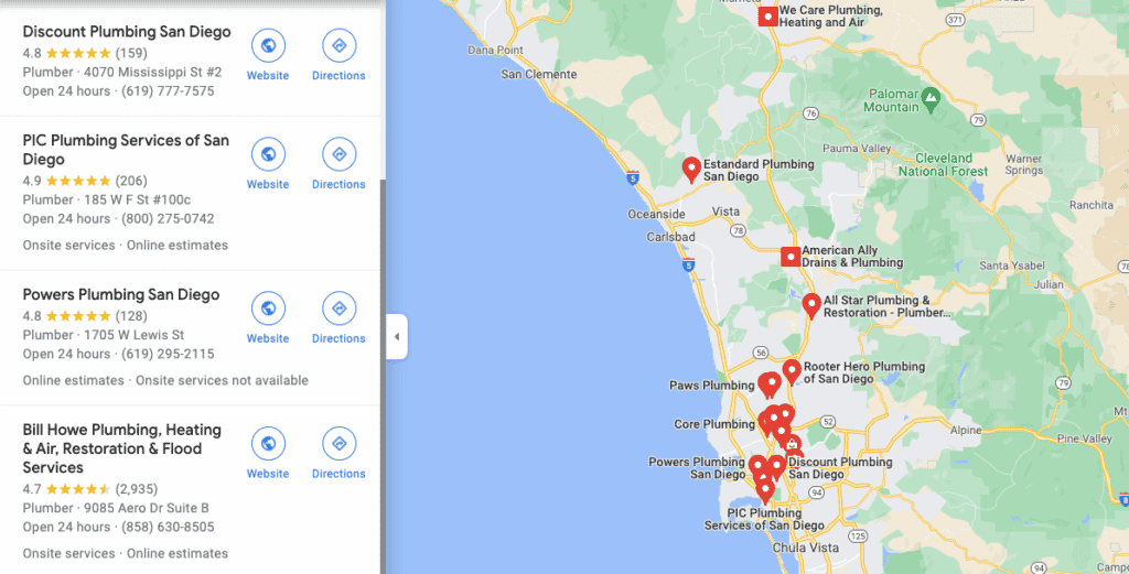 Google maps.
