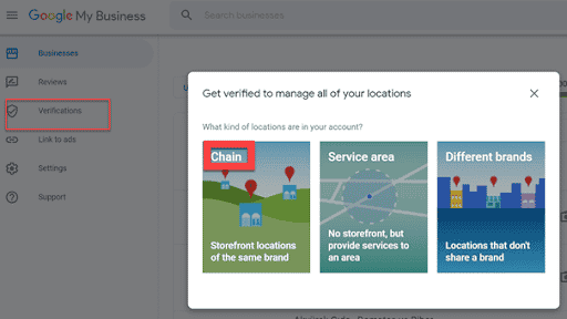 Verify listings.