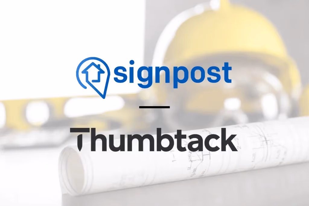 Signpost Partners with Thumbtack to Help Home Service Pros Close More Jobs