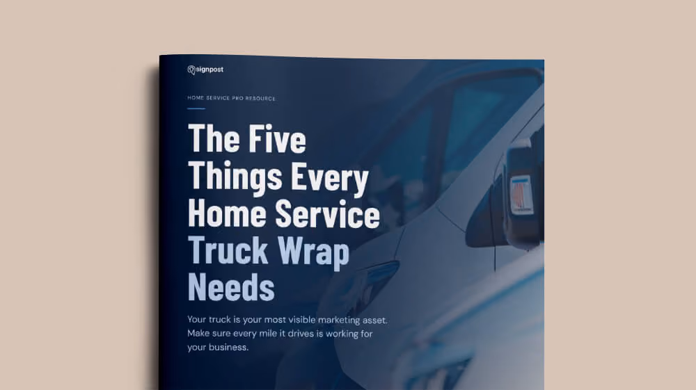 The Five Things Every Home Service Truck Wrap Needs